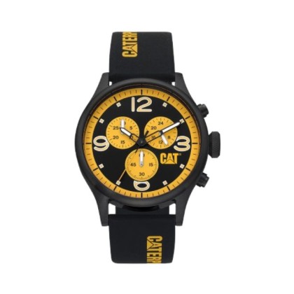 Cat DIAM Chrono QB-163-27-731 Analog Black Silicone Men Watch